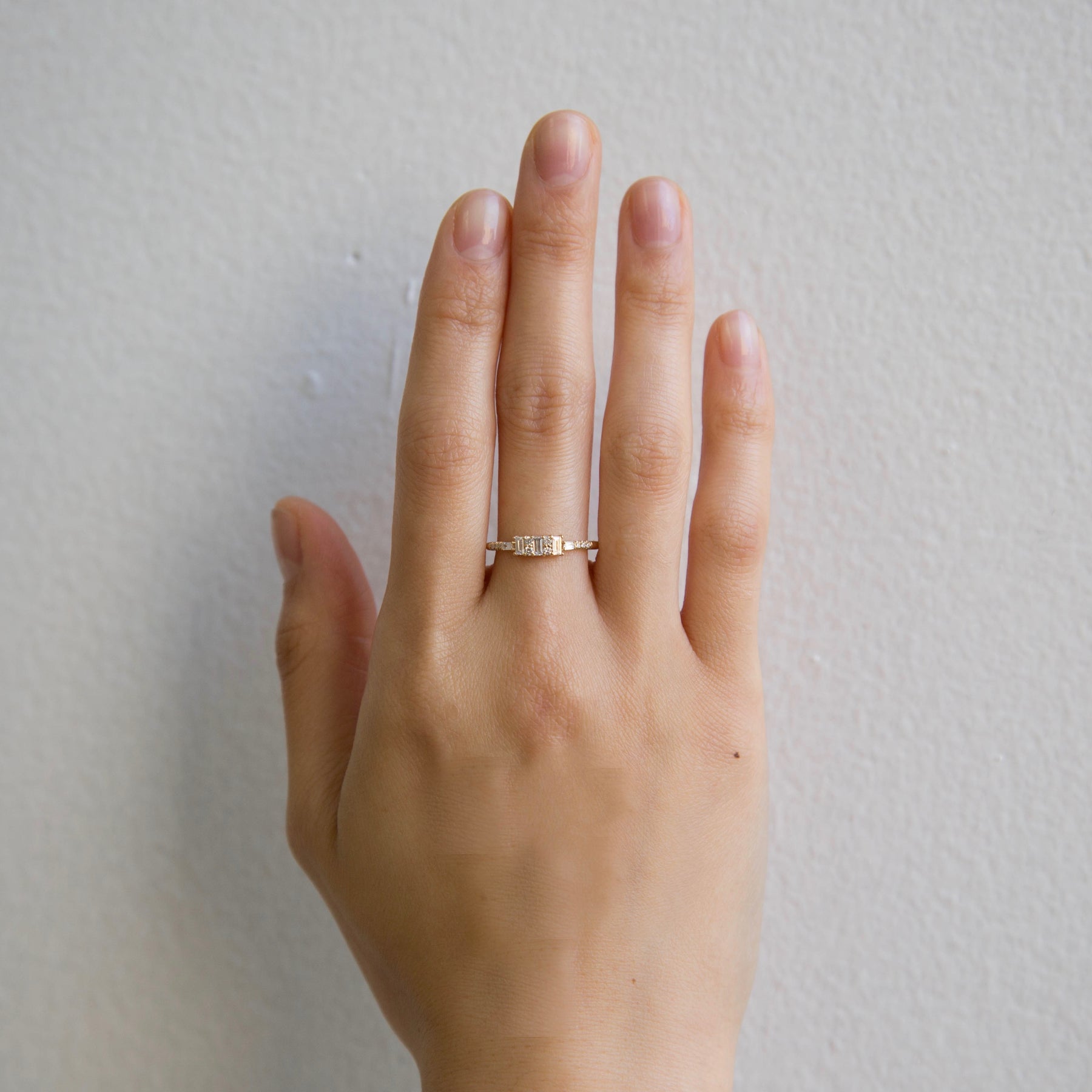 Diamond Baguette Reflection Ring