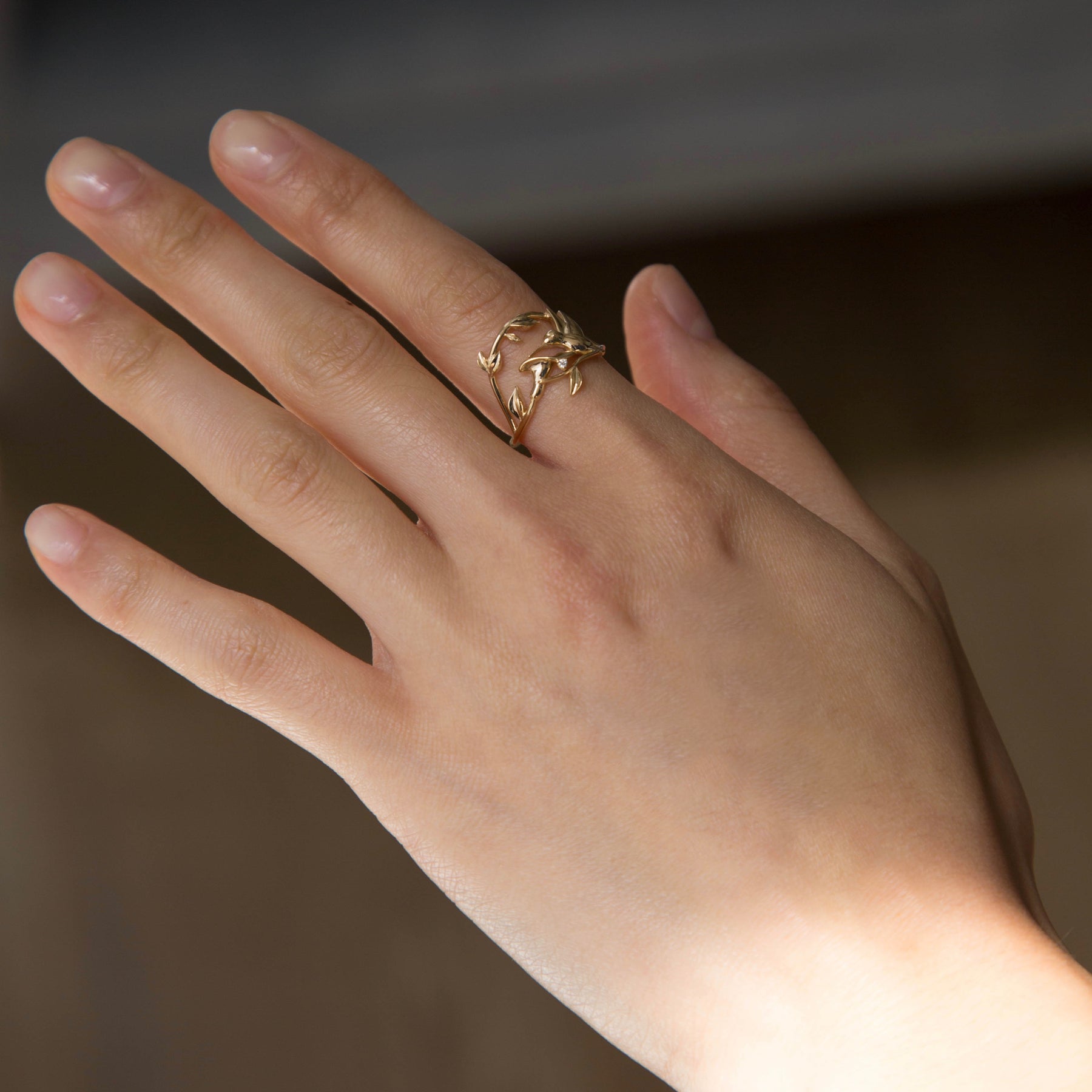 Adjustable Hummingbird Ring | Pendragon Jewelry