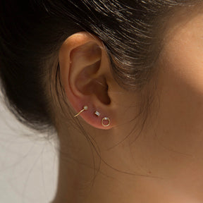 Diamond Hook Earring (Single)