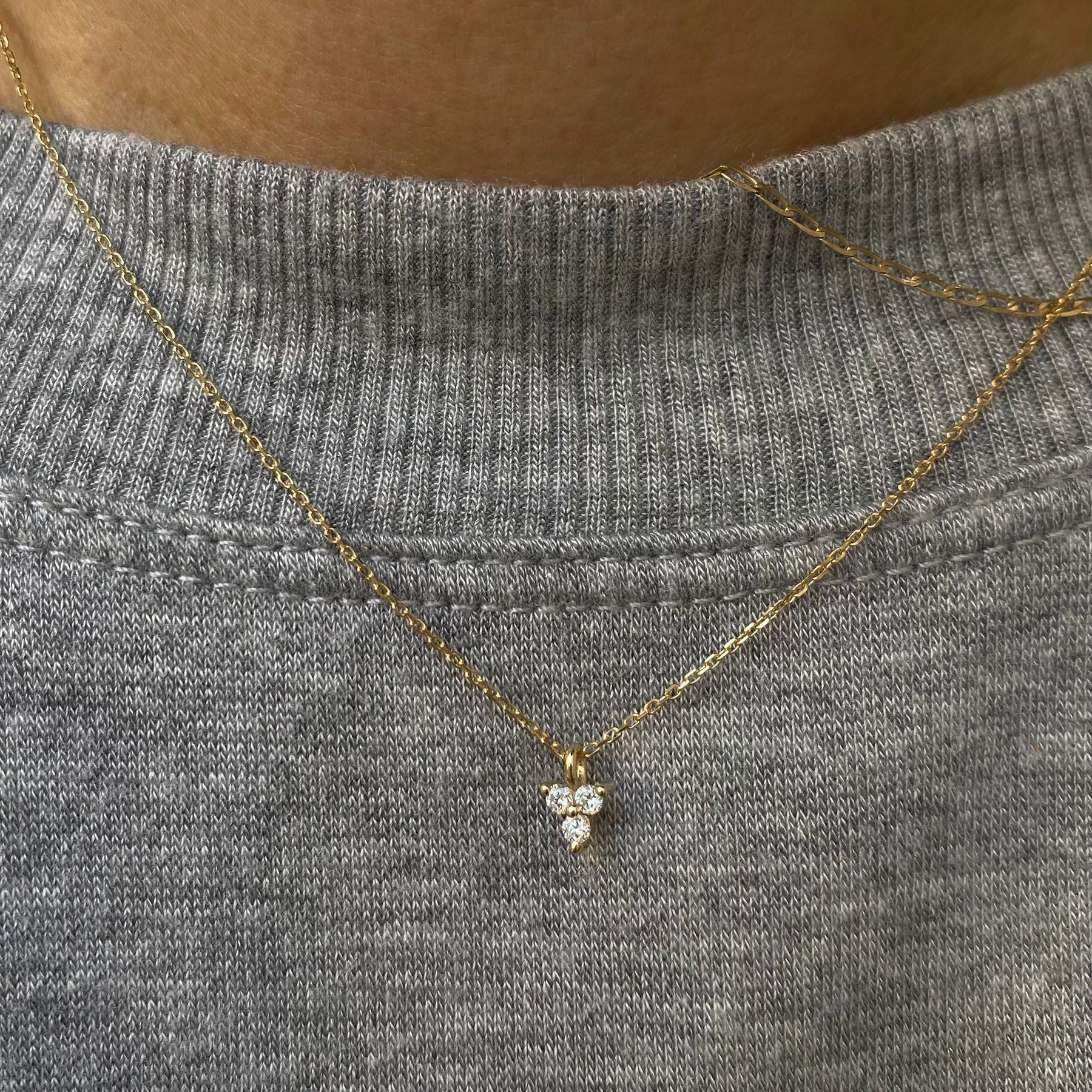 Diamond Triad Necklace