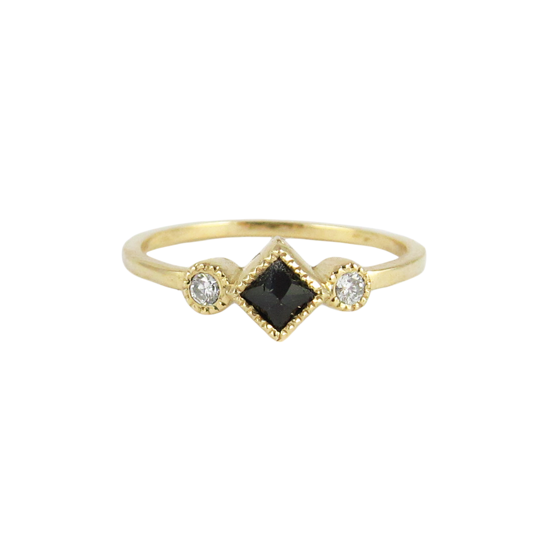 Black Diamond Ike Ring