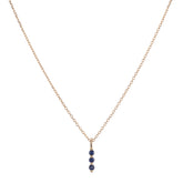 Blue Sapphire Stack Necklace (ready to ship option)*