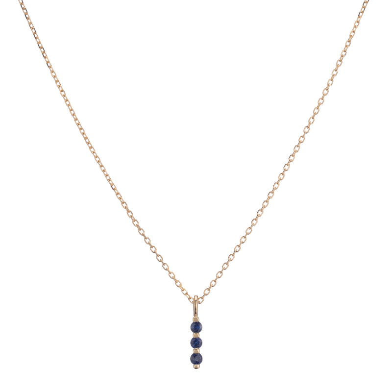 Blue Sapphire Stack Necklace