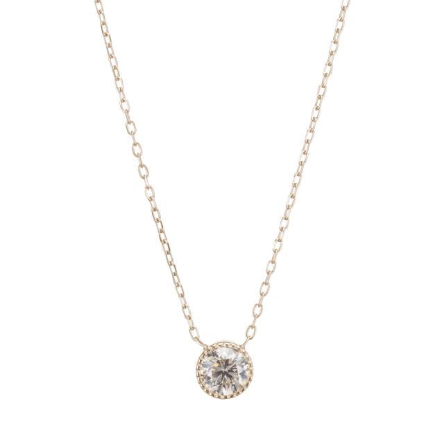 Champagne Diamond Large Magic Eye Necklace