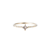 Champagne Diamond Point Equilibrium Ring