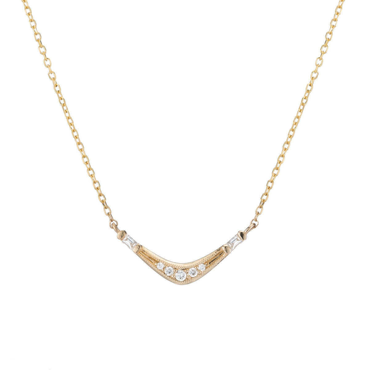 BAGUETTE WAVE NECKLACE