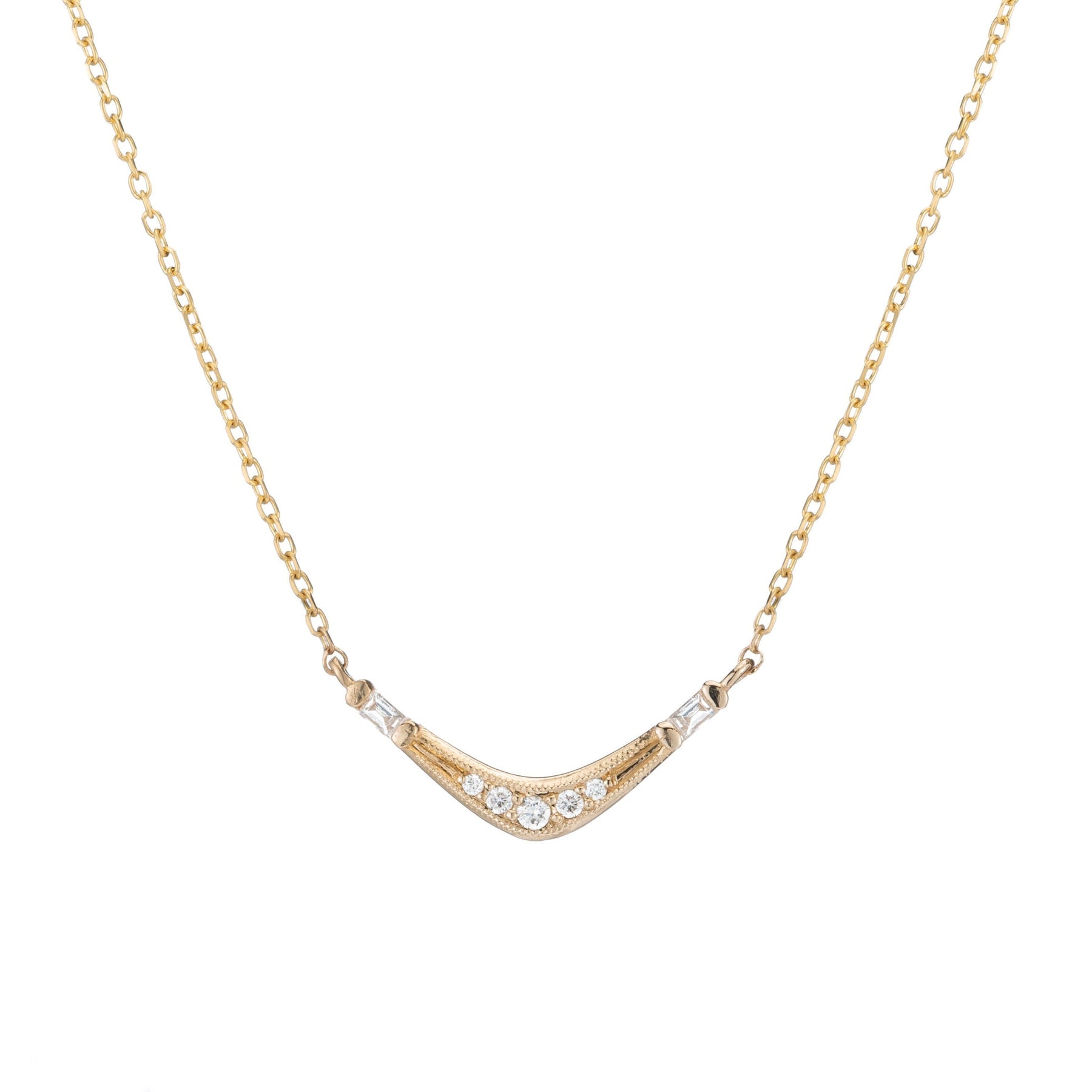 BAGUETTE WAVE NECKLACE