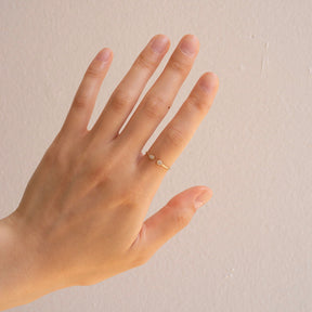 Pear Diamond Cuff Ring