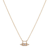 Diamond Baguette Mini Deco Point Necklace (ready to ship option)*