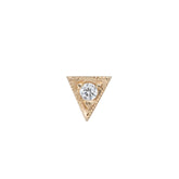 Diamond Deco Triangle Stud (Single)