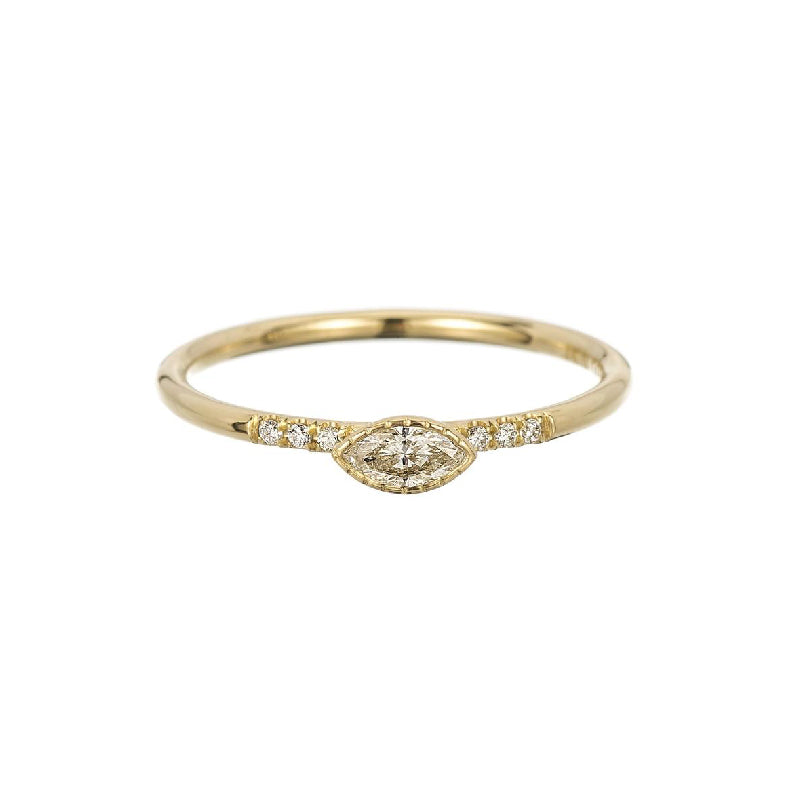 Diamond Marquise Equilibrium Ring
