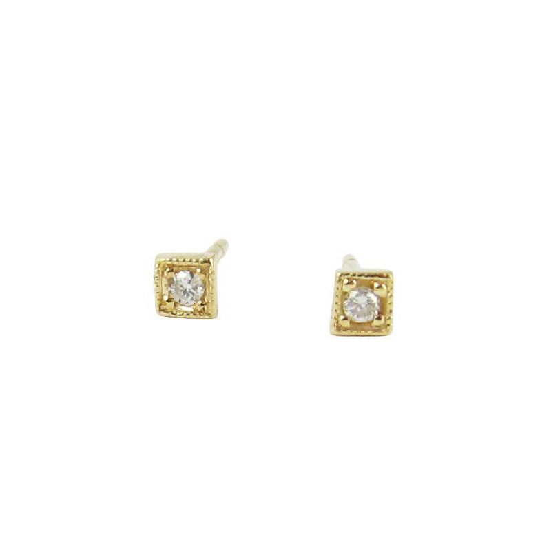 Katie Dean Jewelry Baguette Studs - Gold - Os