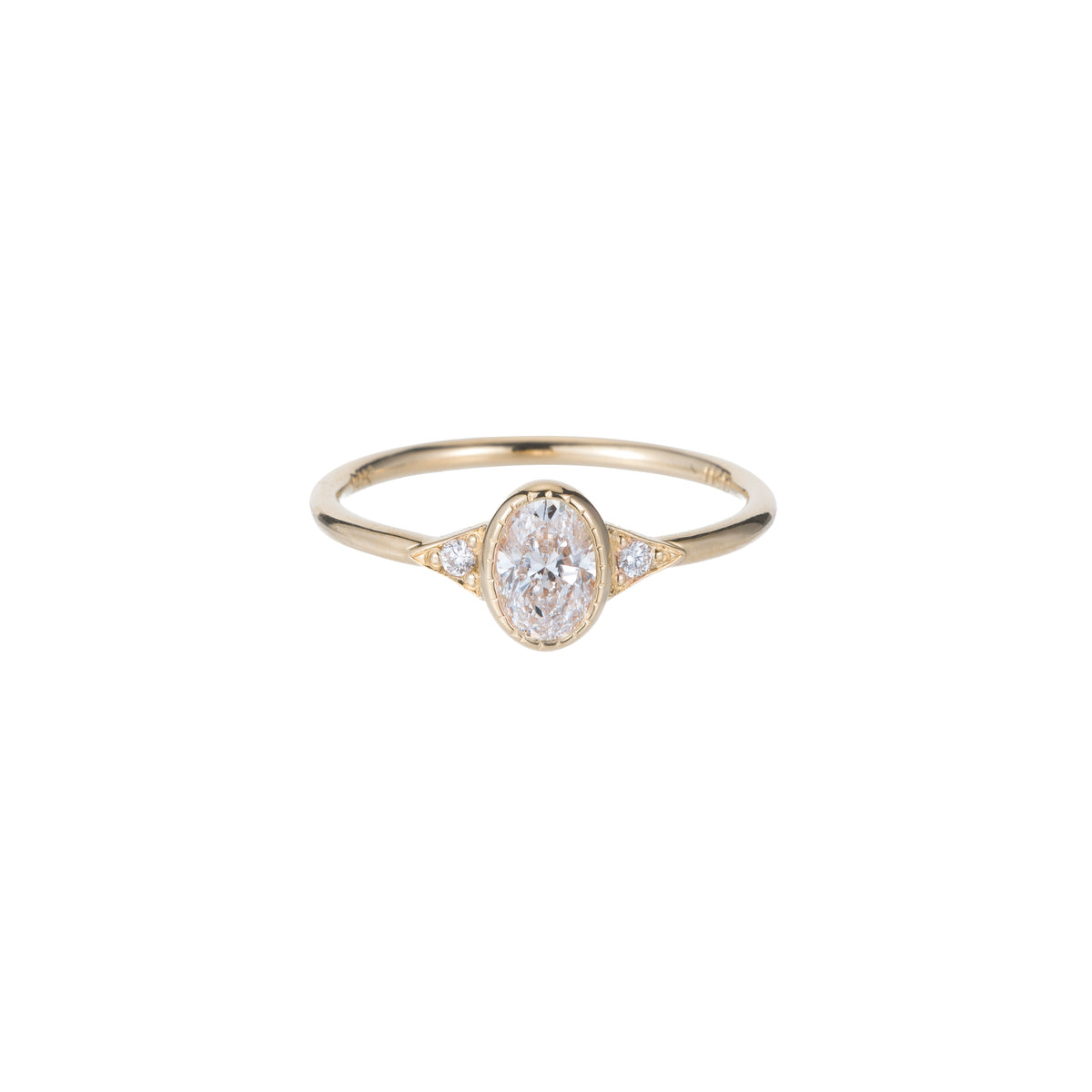 Art Deco Oval Diamond Ring