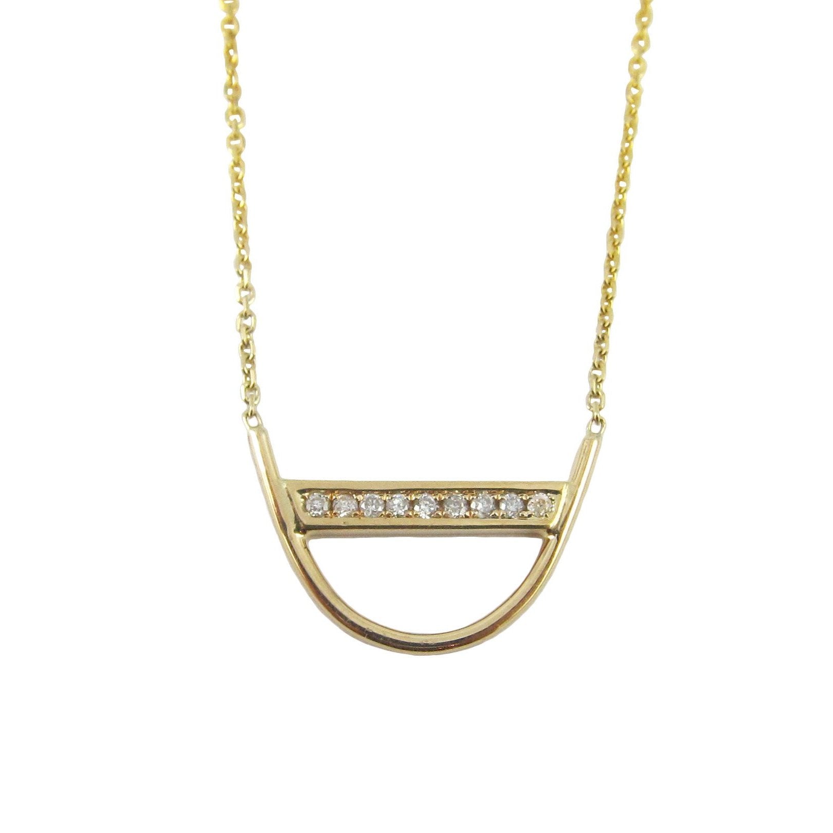 Diamond U Necklace