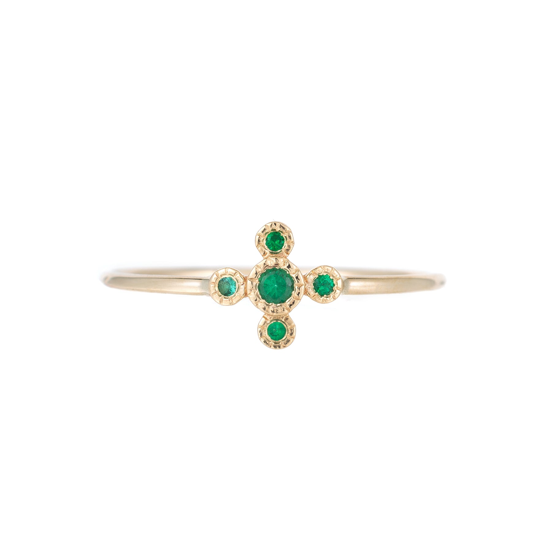 Emerald Flora Ring