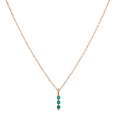 Emerald Stack Necklace (ready to ship option)*