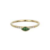 Emerald Marquise Equilibrium Ring