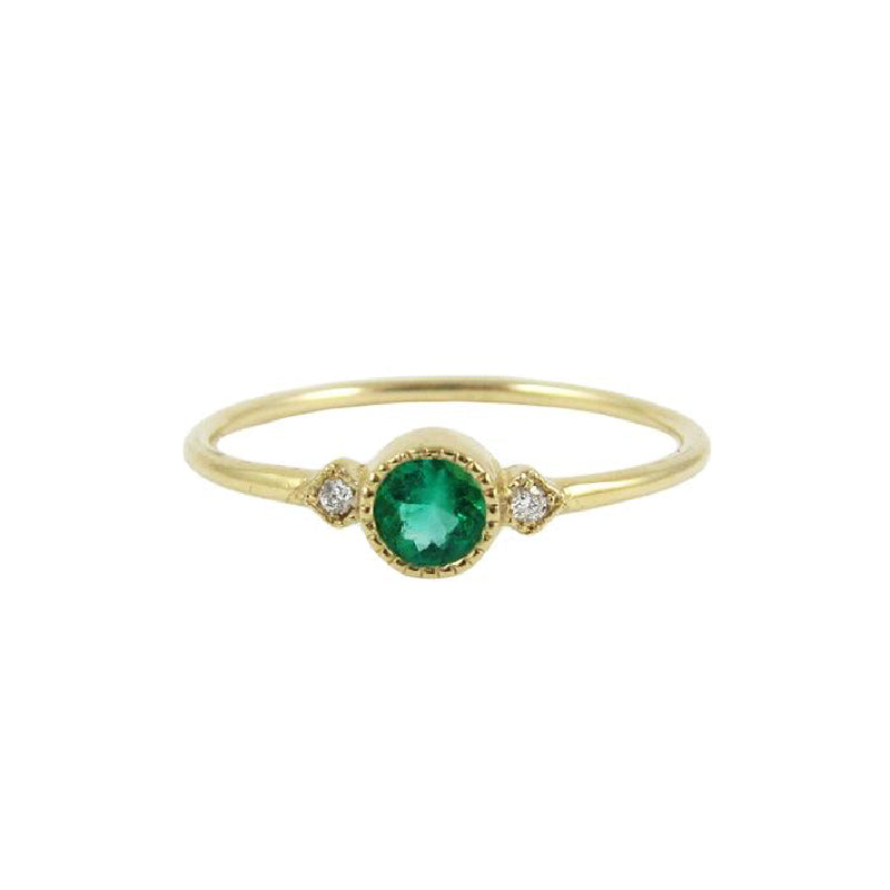 Emerald Sotto Voce Ring