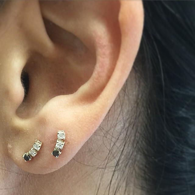 Black Diamond Accent Stud (Single)