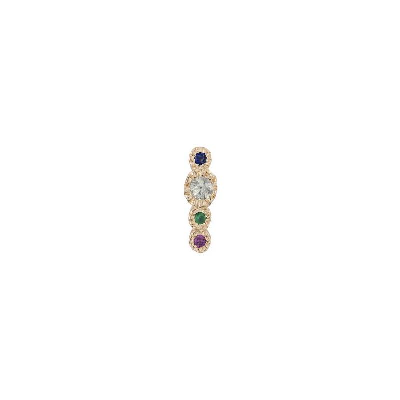 Green Sapphire Journey Stud (Single)