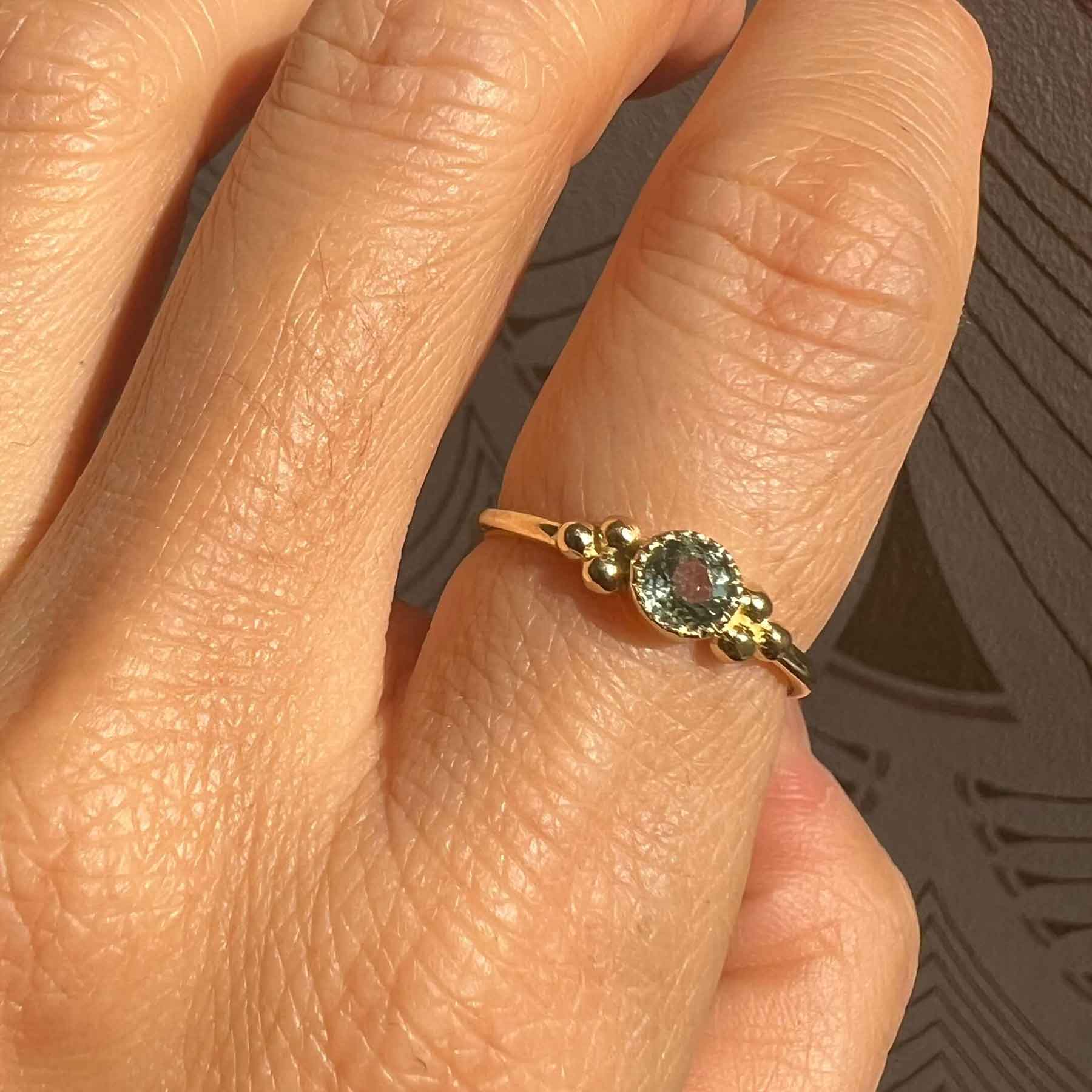 Green Sapphire Seville Ring