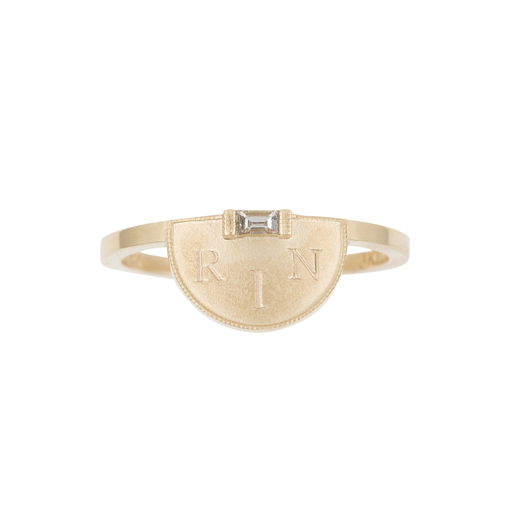 Half Moon Signet Ring