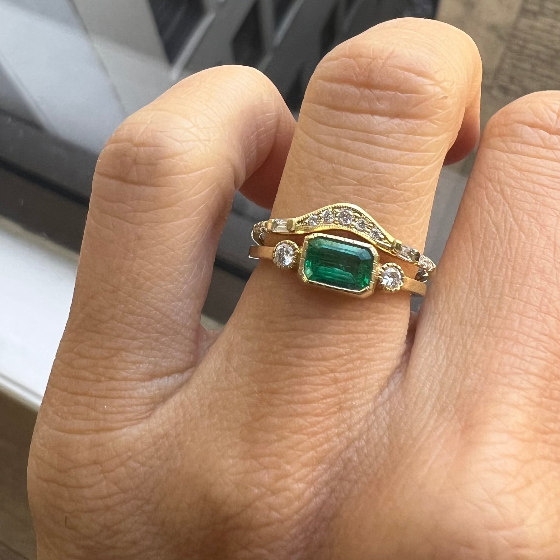 Emerald Lexie Ring