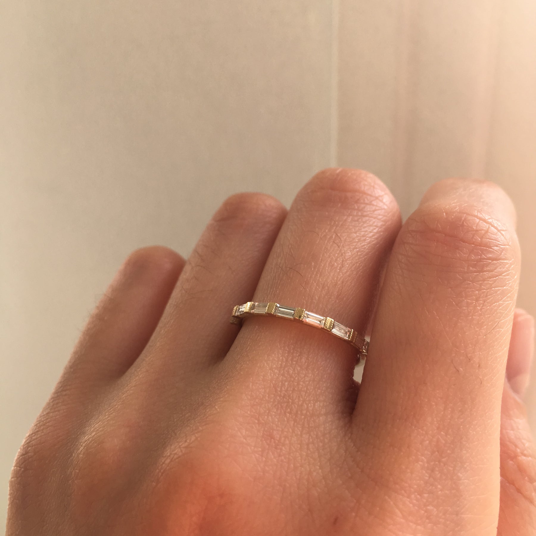 Half Eternity Baguette Ring