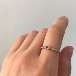 Sapphire Beacon Ring