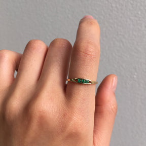 Emerald Float Ring