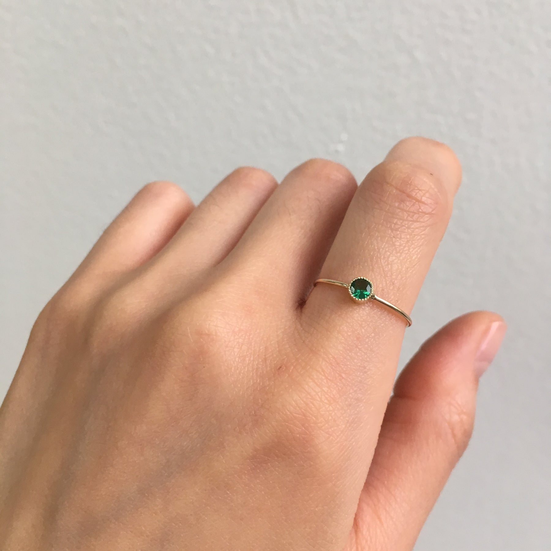 Magic Eye Emerald Ring