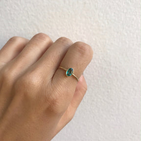 Oval Emerald Wisp Ring