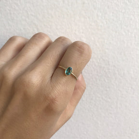 Oval Emerald Wisp Ring (ready to ship option)*