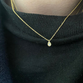 Milli Teardrop Diamond Necklace
