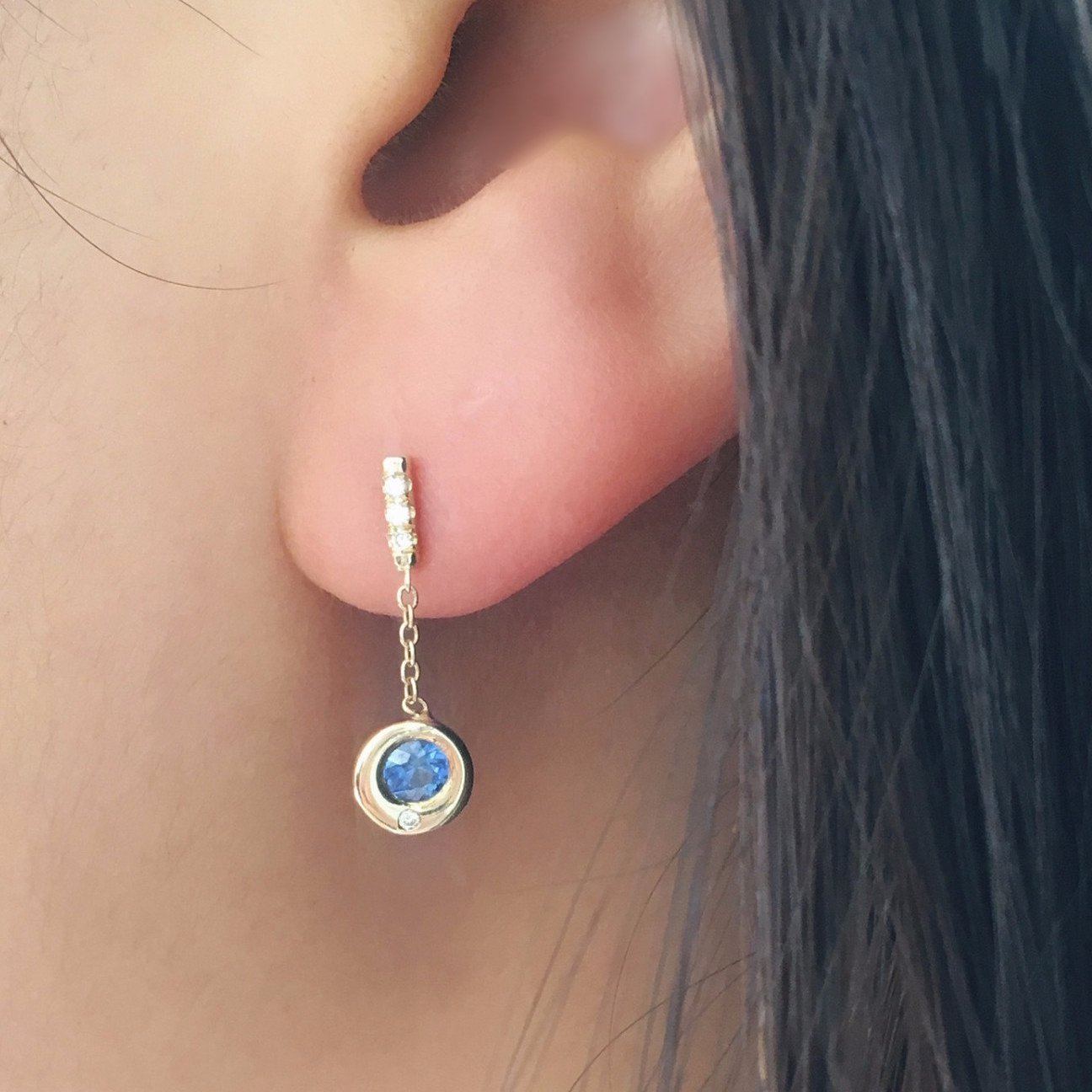 Sapphire Hope Earring (Single)