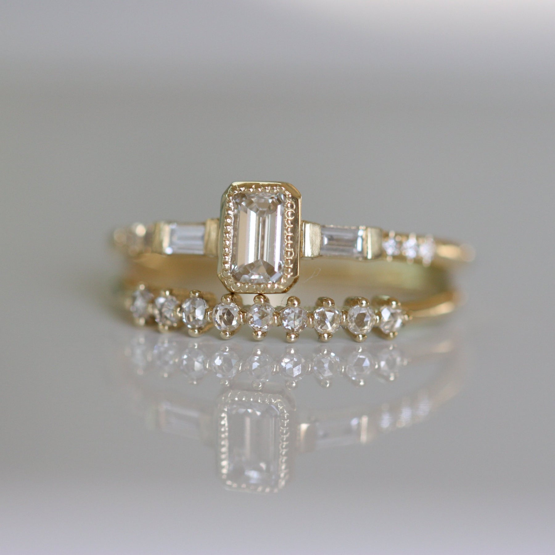 Diamond YJ Baguette Ring