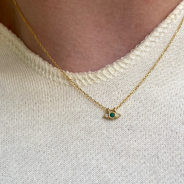 Emerald Spear Necklace
