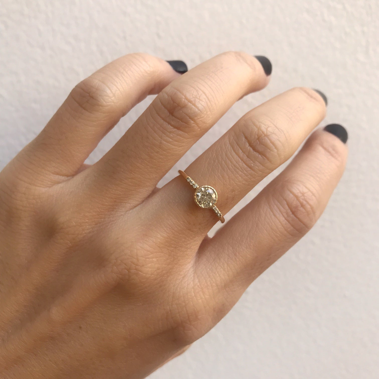 Champagne Diamond Hope Ring