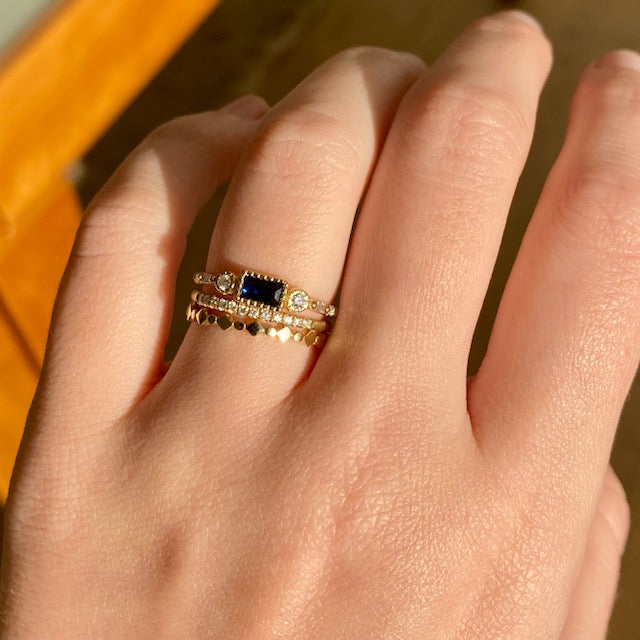 Blue Sapphire Evoke Ring