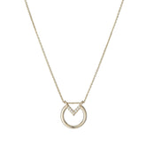 Open Diamond Circle Necklace (ready to ship option)*