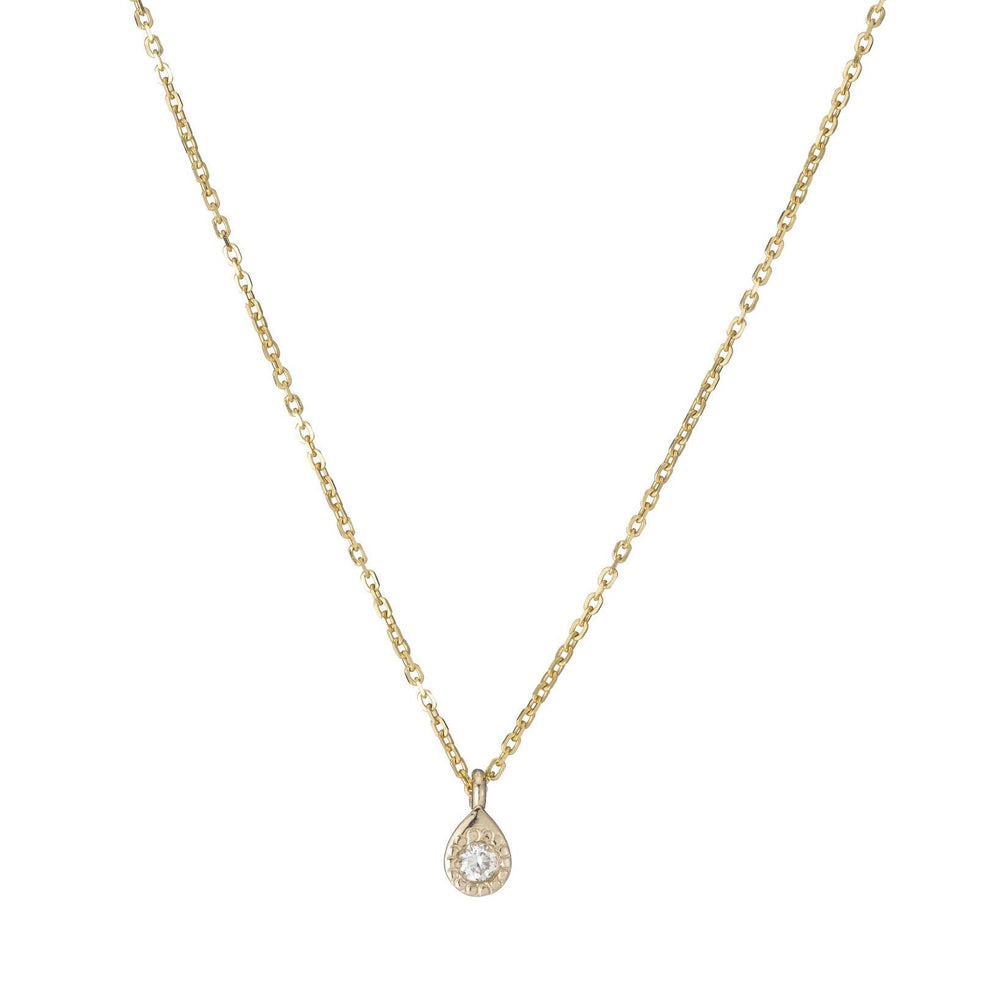 Milli Teardrop Diamond Necklace