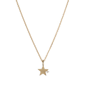 Beaded Diamond Star Necklace