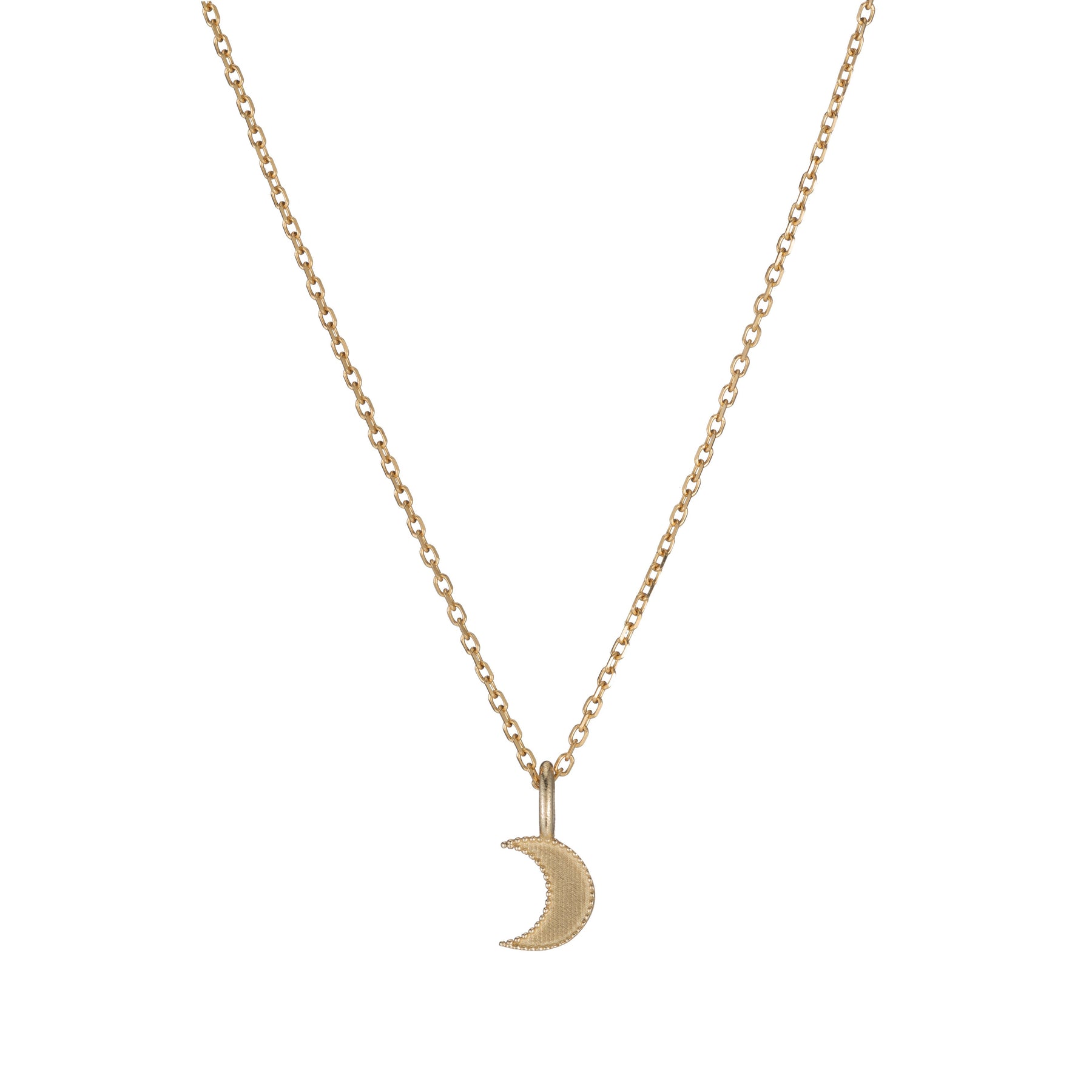 Beaded Moon Necklace (ready to ship option)*