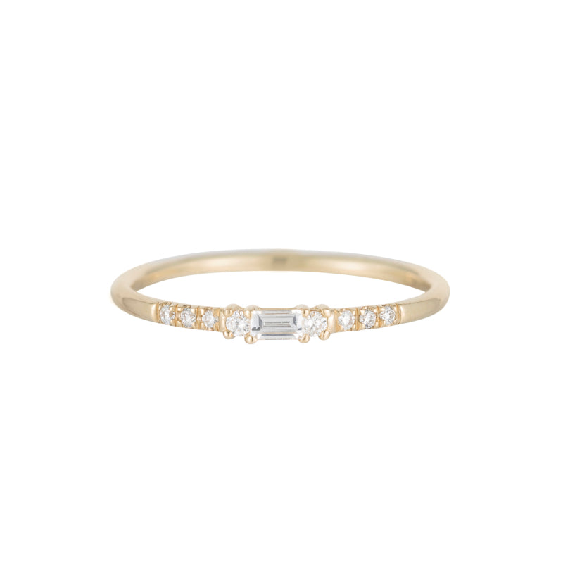 Baguette Diamond Petite Equilibrium Ring