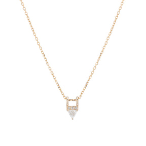 Diamond Trillion Equilibrium Necklace