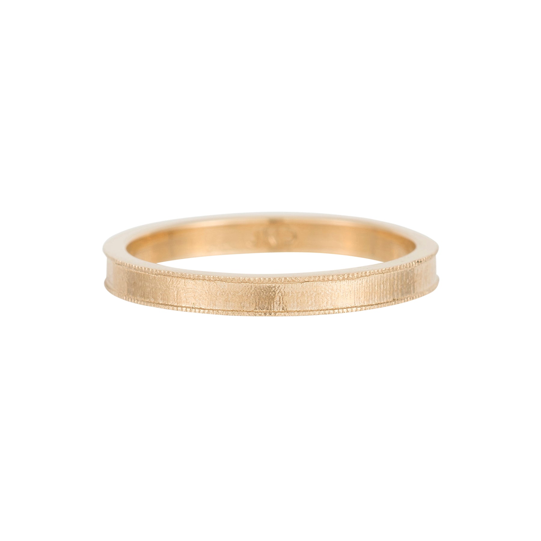 Milgrain Gold Band