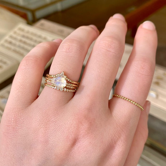 Moonstone Equilibrium Ring