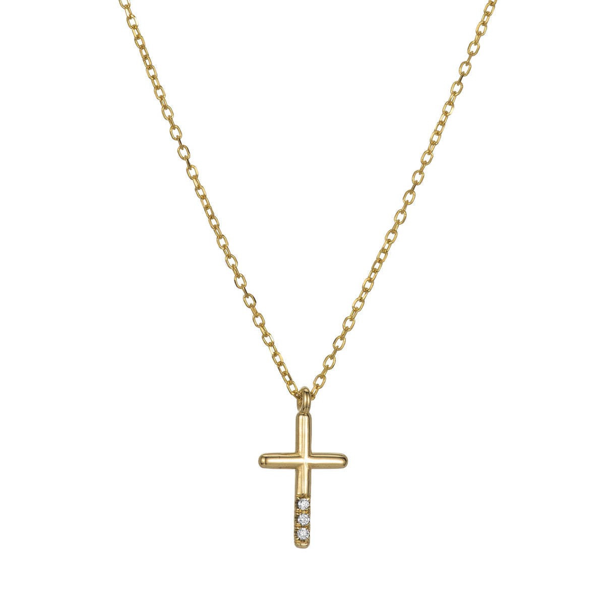 Diamond Cross Necklace (ready to ship option)*