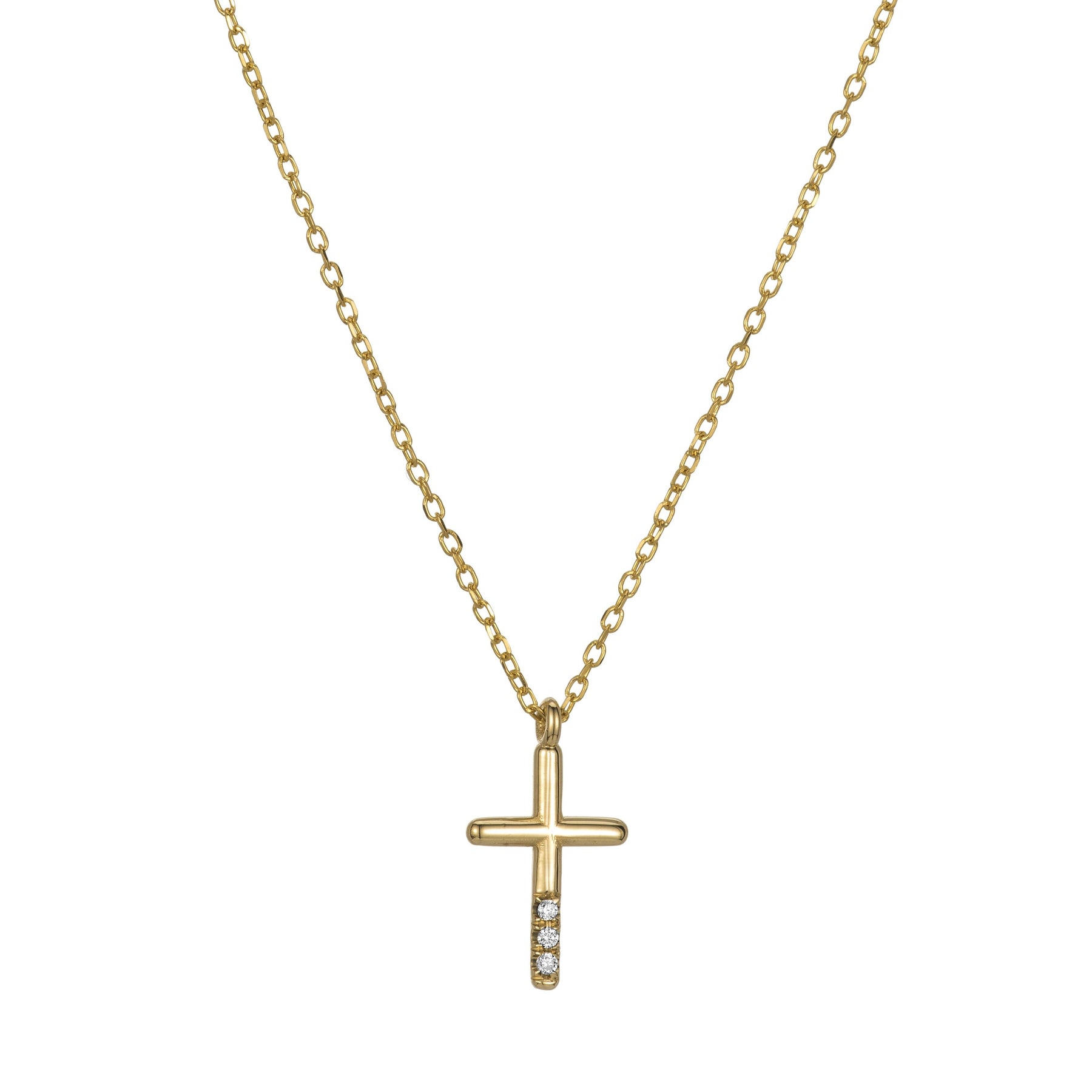 Diamond Cross Necklace (ready to ship option)*