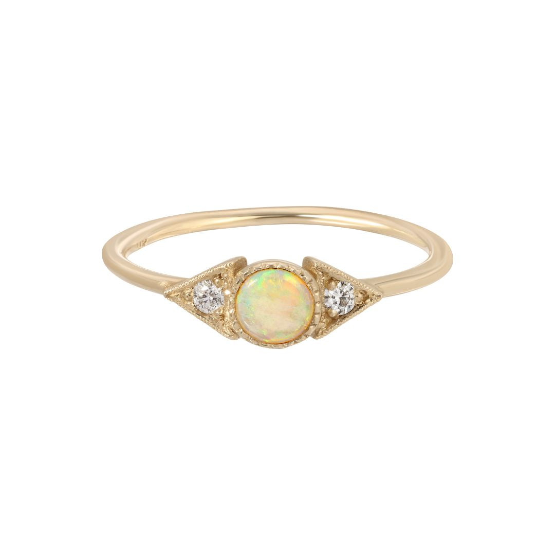 Opal Spear Ring